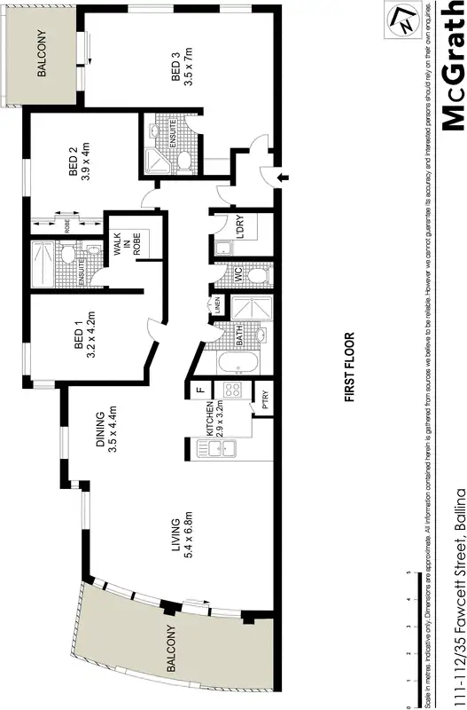 Floorplan of Homely apartment listing, 111-112/35 Fawcett Street, Ballina NSW 2478
