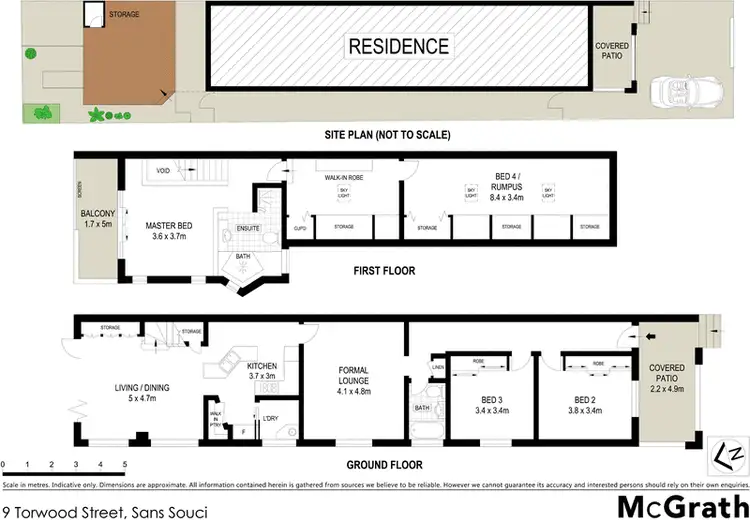 Floorplan of Homely house listing, 9 Torwood Street, Sans Souci NSW 2219