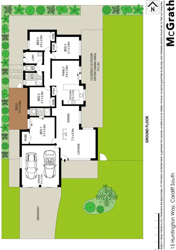 Floorplan of Homely house listing, 15 Huntington Way, Cardiff South NSW 2285