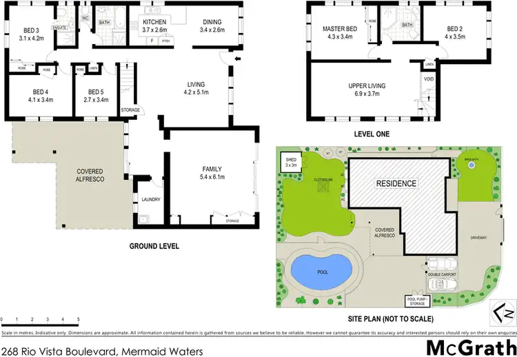 Floorplan of Homely house listing, 268 Rio Vista Boulevard, Mermaid Waters QLD 4218