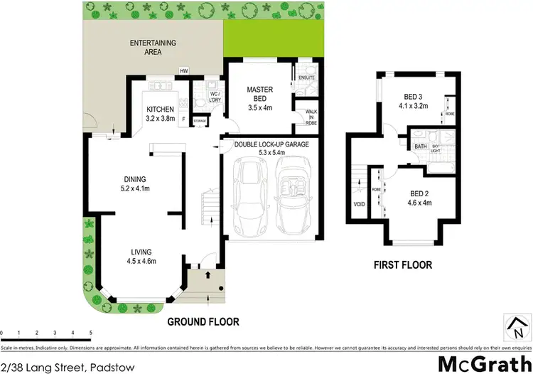 Floorplan of Homely townhouse listing, 2/38 Lang Street, Padstow NSW 2211