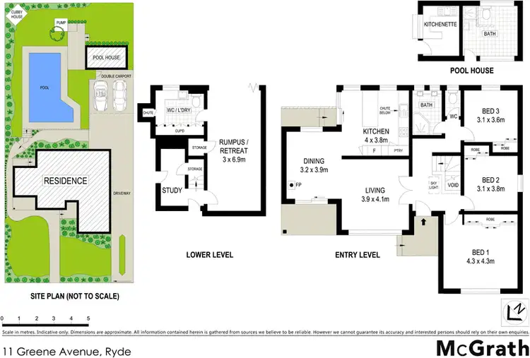 Floorplan of Homely house listing, 11 Greene Avenue, Ryde NSW 2112