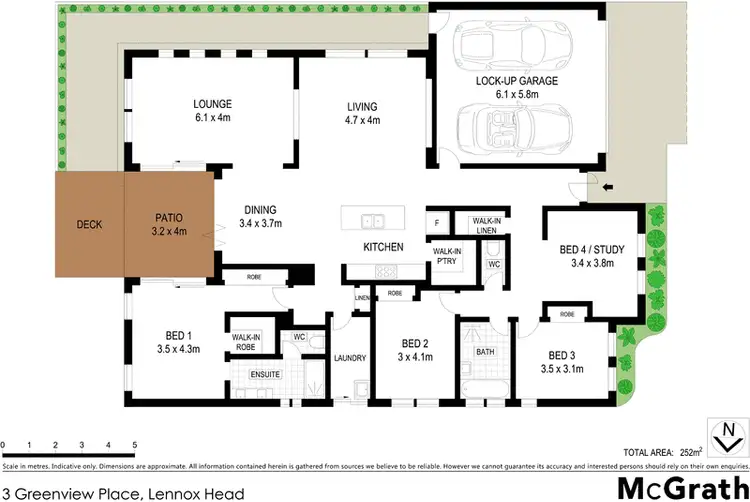 Floorplan of Homely house listing, 3 Greenview Place, Lennox Head NSW 2478