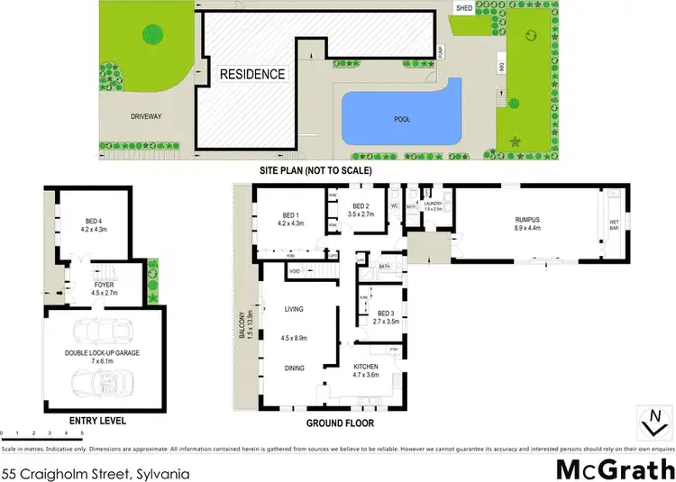 Floorplan of Homely house listing, 55 Craigholm Street, Sylvania NSW 2224