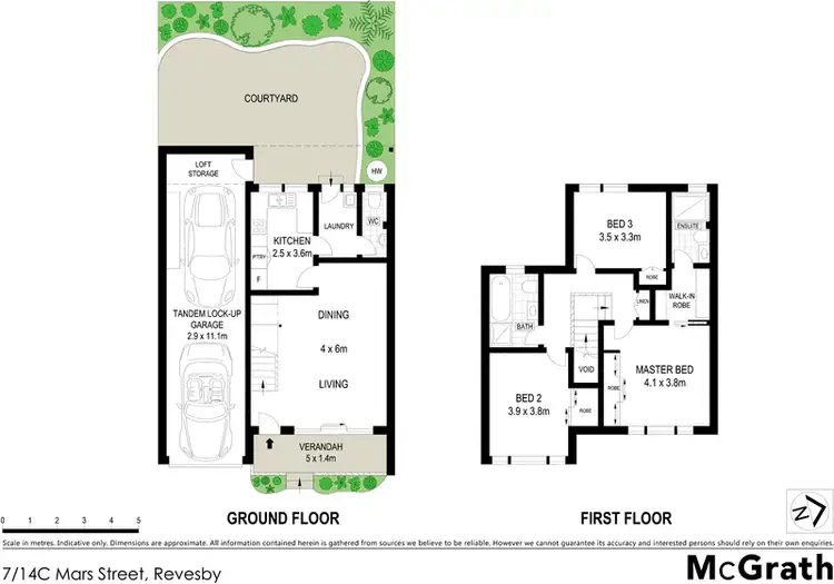 Floorplan of Homely townhouse listing, 7/14C Mars Street, Revesby NSW 2212