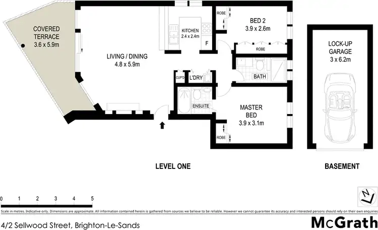Floorplan of Homely apartment listing, 4/2 Sellwood Street, Brighton-le-sands NSW 2216