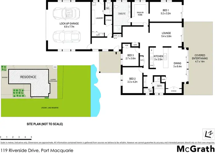 Floorplan of Homely house listing, 119 Riverside Drive, Port Macquarie NSW 2444