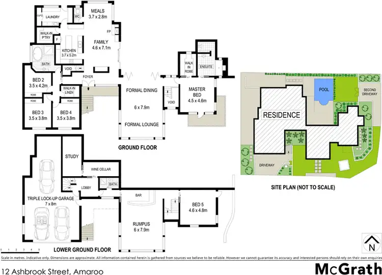 Floorplan of Homely house listing, 12 Ashbrook Street, Amaroo ACT 2914
