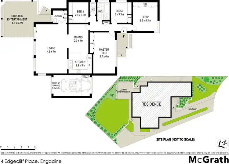 Floorplan of Homely house listing, 4 Edgecliff Place, Engadine NSW 2233