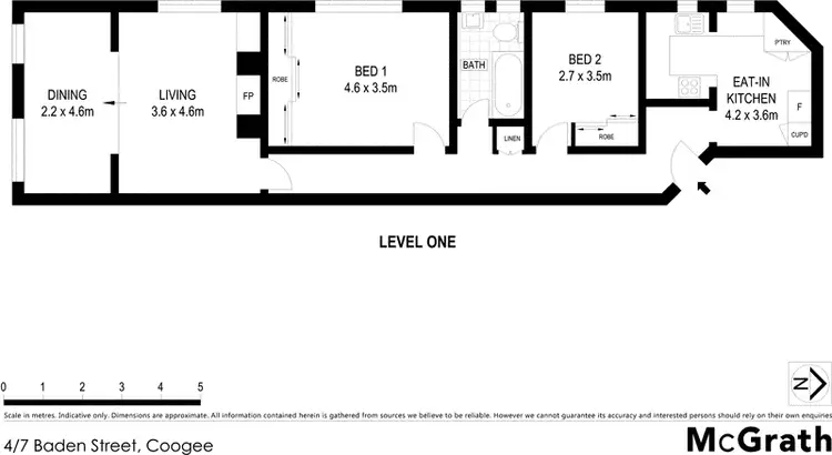 Floorplan of Homely apartment listing, 4/7 Baden Street, Coogee NSW 2034