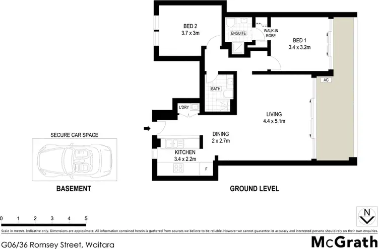 Floorplan of Homely apartment listing, G06/36 Romsey Street, Waitara NSW 2077