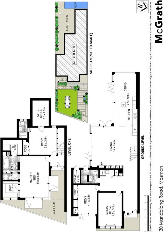 Floorplan of Homely house listing, 30 Mandolong Road, Mosman NSW 2088