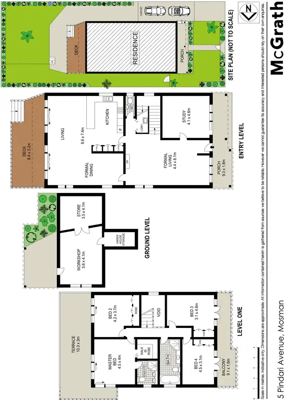 Floorplan of Homely house listing, 5 Pindari Avenue, Mosman NSW 2088