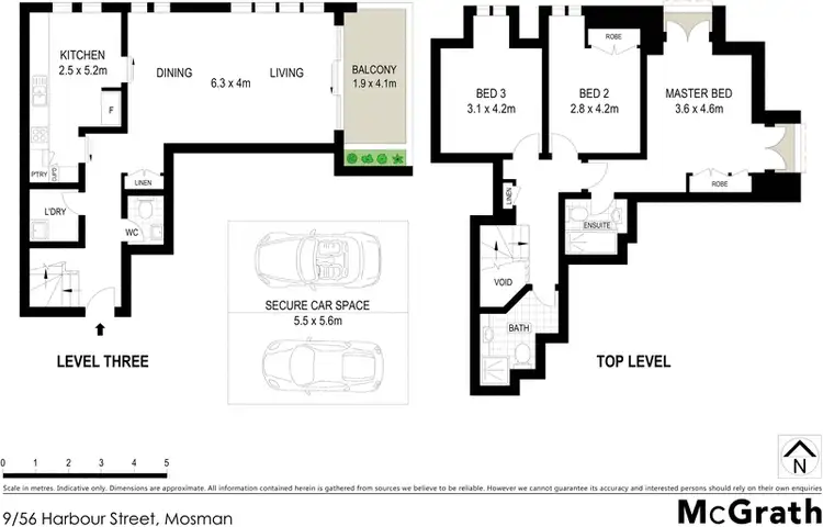 Floorplan of Homely apartment listing, 9/56 Harbour Street, Mosman NSW 2088