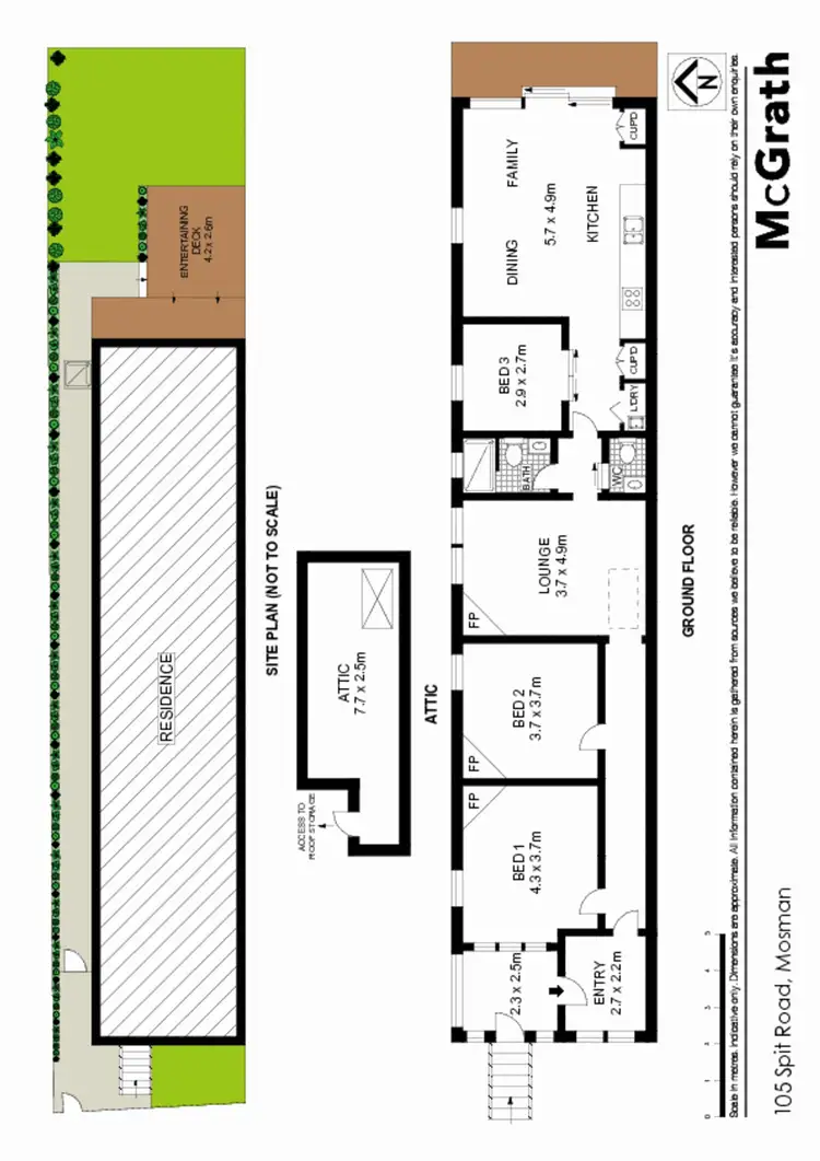 Floorplan of Homely house listing, 105 Spit Road, Mosman NSW 2088