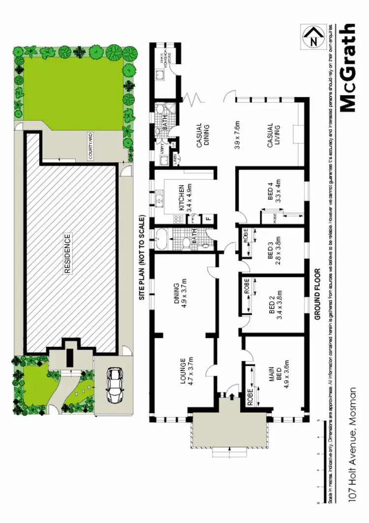 Floorplan of Homely house listing, 107 Holt Avenue, Mosman NSW 2088