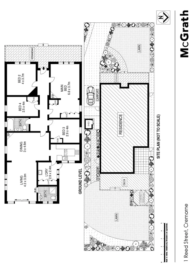 Floorplan of Homely house listing, 1 Reed Street, Cremorne NSW 2090