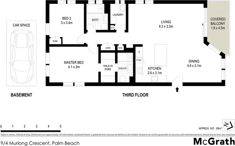 Floorplan of Homely apartment listing, 9/4 Murlong Crescent, Palm Beach QLD 4221