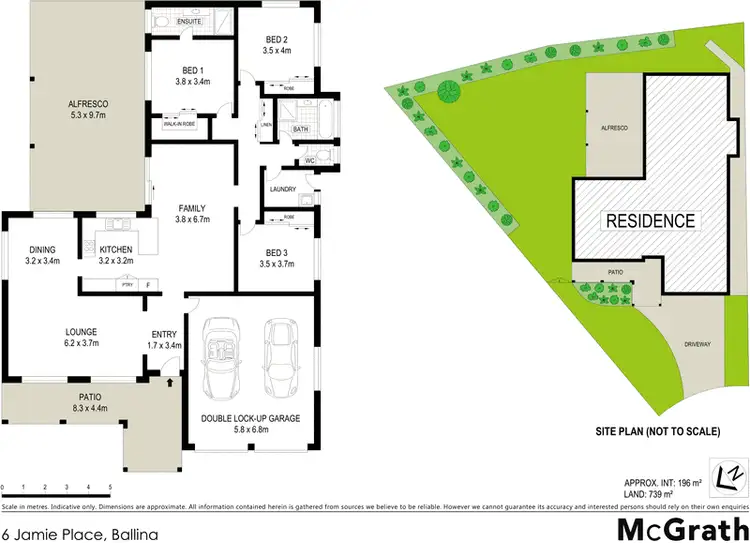 Floorplan of Homely house listing, 6 Jamie Place, Ballina NSW 2478