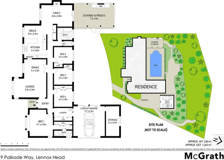 Floorplan of Homely house listing, 9 Palisade Way, Lennox Head NSW 2478