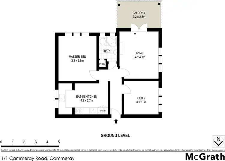 Floorplan of Homely apartment listing, 1/1 Cammeray Road, Cammeray NSW 2062