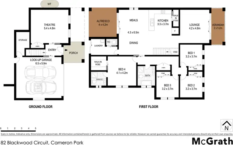 Floorplan of Homely house listing, 82 Blackwood Circuit, Cameron Park NSW 2285