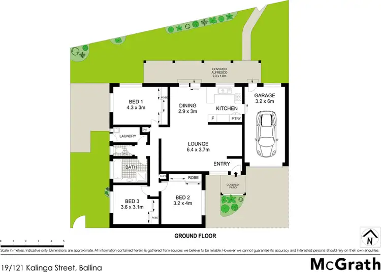 Floorplan of Homely villa listing, 19/121 Kalinga Street, Ballina NSW 2478
