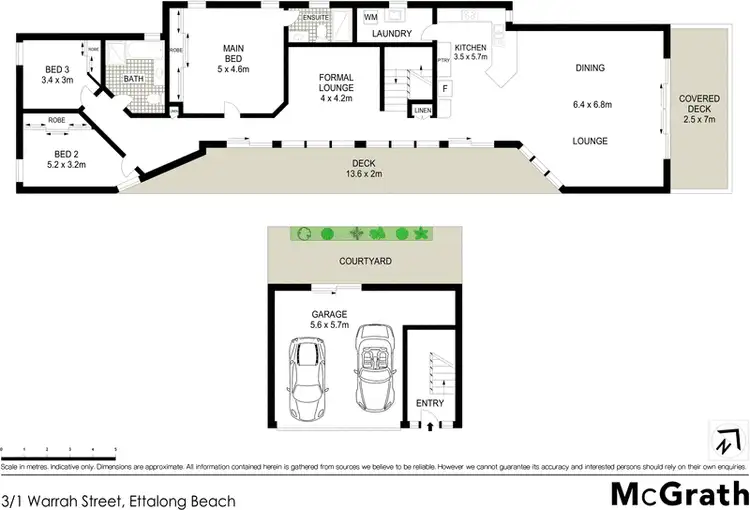 Floorplan of Homely townhouse listing, 3/1 Warrah Street, Ettalong Beach NSW 2257