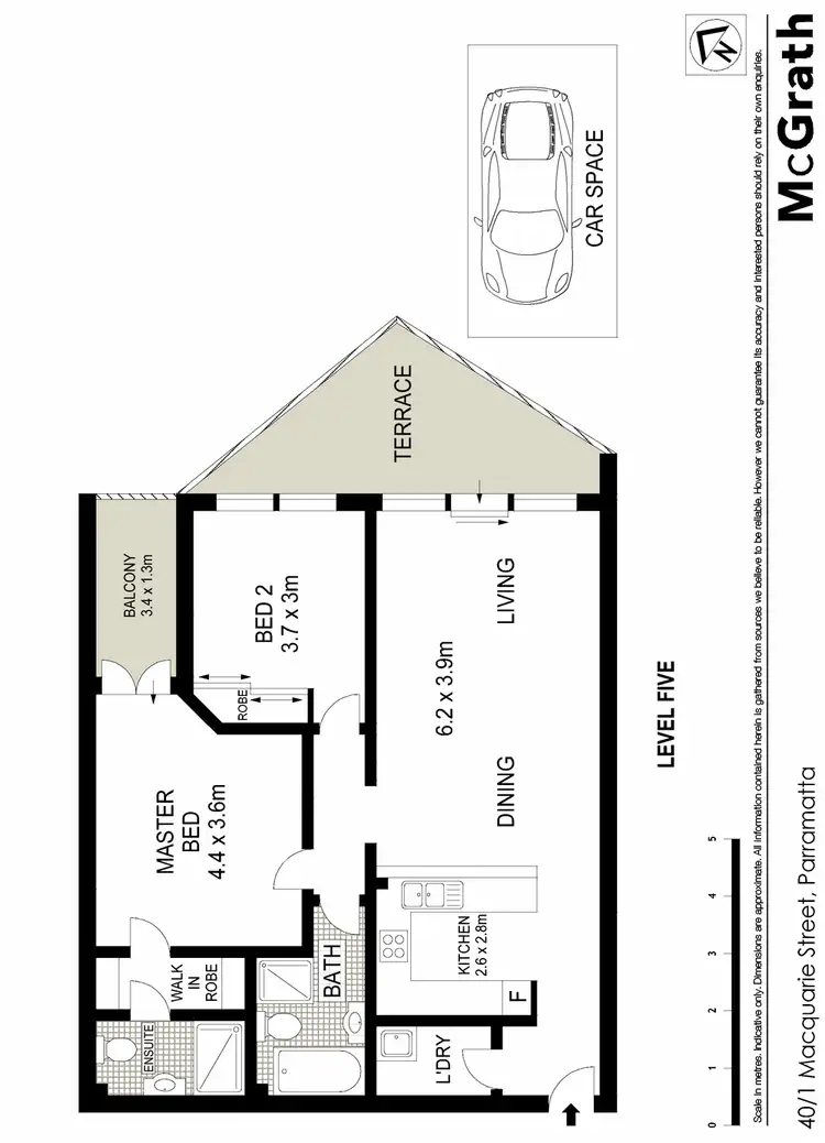 Floorplan of Homely apartment listing, 40/1 Macquarie Street, Parramatta NSW 2150