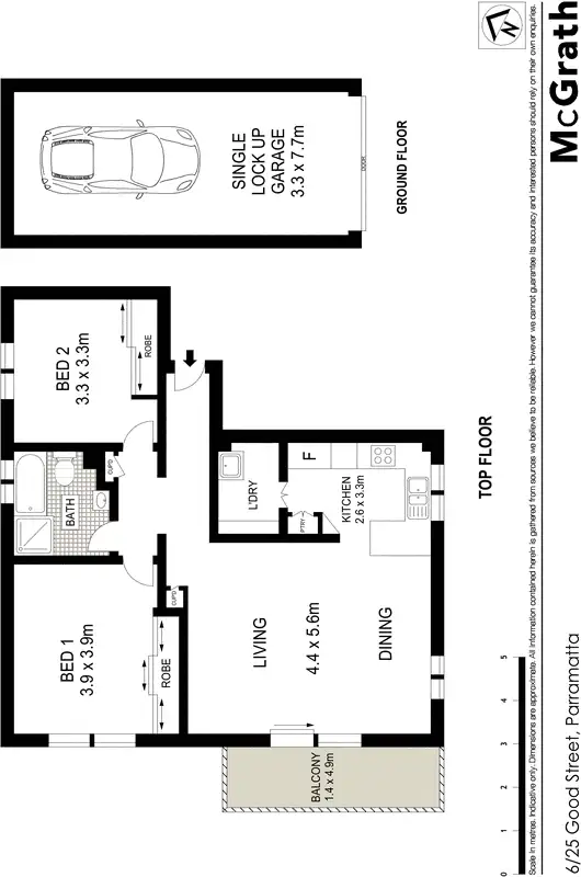 Floorplan of Homely apartment listing, 6/25 Good Street, Parramatta NSW 2150