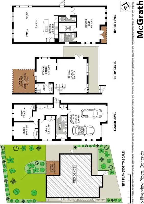 Floorplan of Homely house listing, 6 Riverview Place, Oatlands NSW 2117