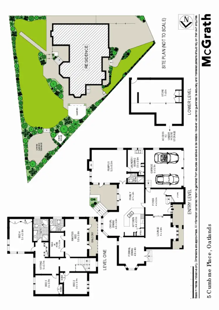 Floorplan of Homely house listing, 5 Cumbrae Place, Oatlands NSW 2117