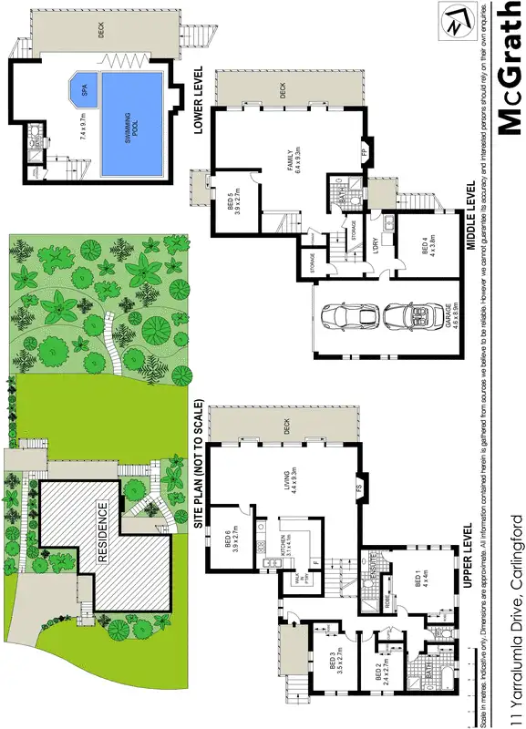 Floorplan of Homely house listing, 11 Yarralumla Drive, Carlingford NSW 2118
