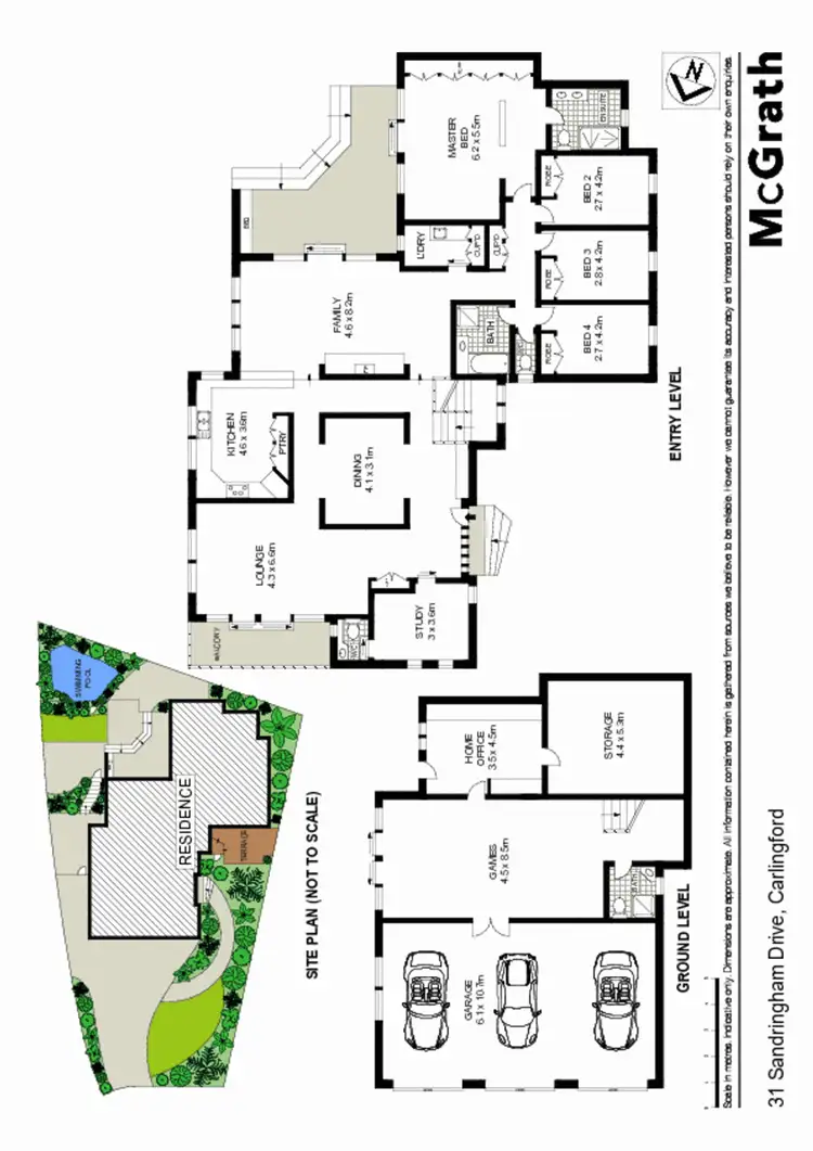 Floorplan of Homely house listing, 31 Sandringham Drive, Carlingford NSW 2118
