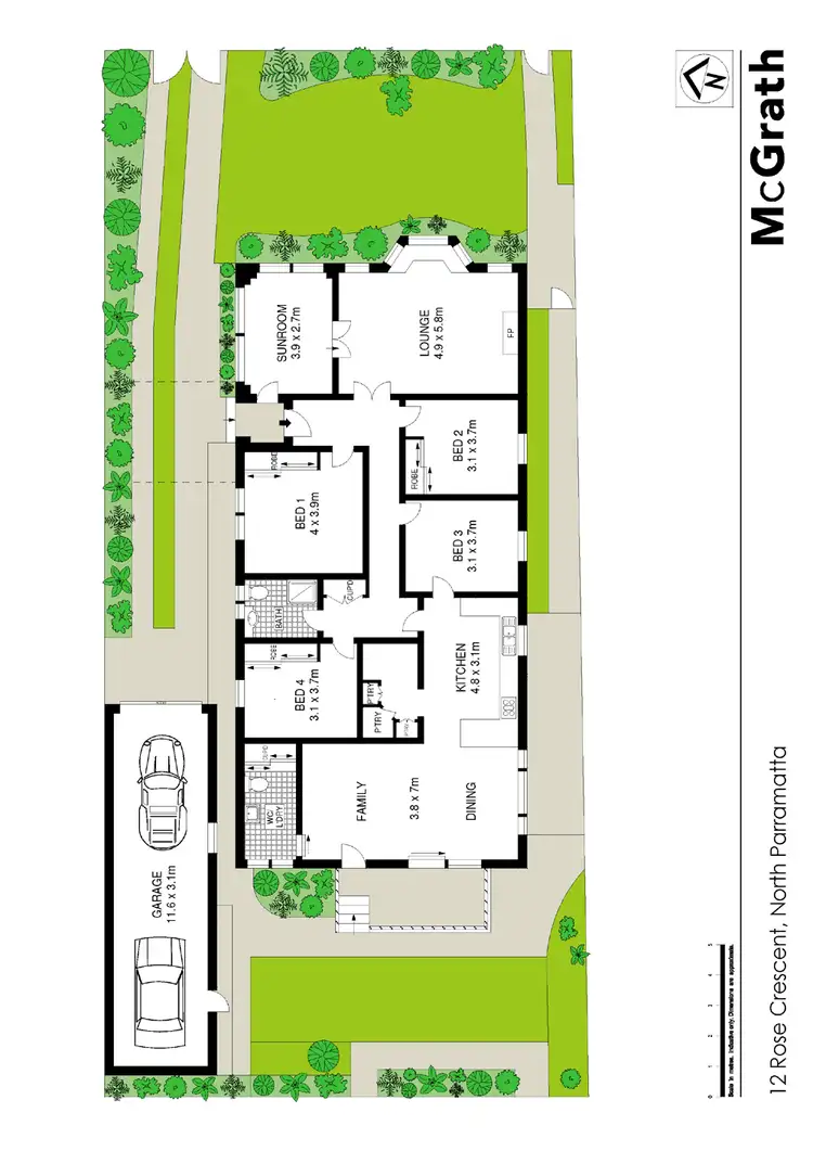 Floorplan of Homely house listing, 12 Rose Crescent, North Parramatta NSW 2151
