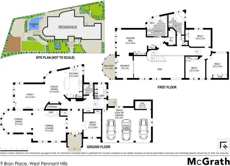 Floorplan of Homely house listing, 9 Bron Close, West Pennant Hills NSW 2125