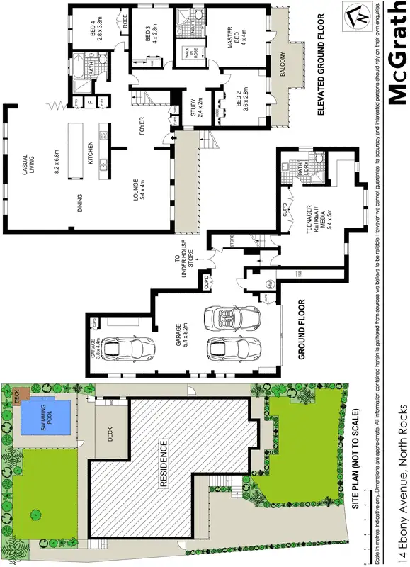 Floorplan of Homely house listing, 14 Ebony Avenue, North Rocks NSW 2151