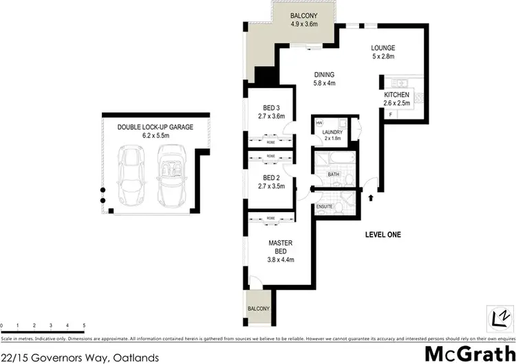 Floorplan of Homely apartment listing, 22/15 Governors Way, Oatlands NSW 2117