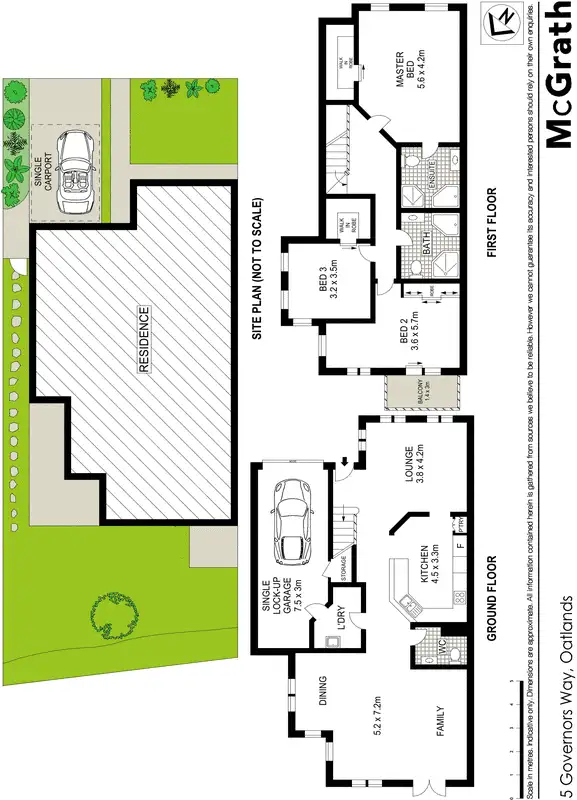 Floorplan of Homely house listing, 5 Governors Way, Oatlands NSW 2117