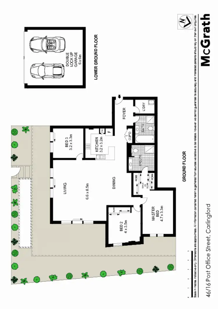 Floorplan of Homely apartment listing, 46/16 Post Office Street, Carlingford NSW 2118