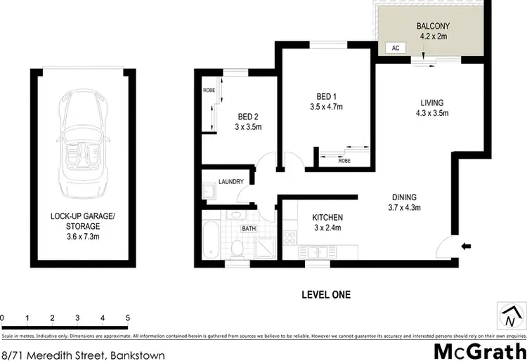 Floorplan of Homely apartment listing, 8/71 Meredith Street, Bankstown NSW 2200