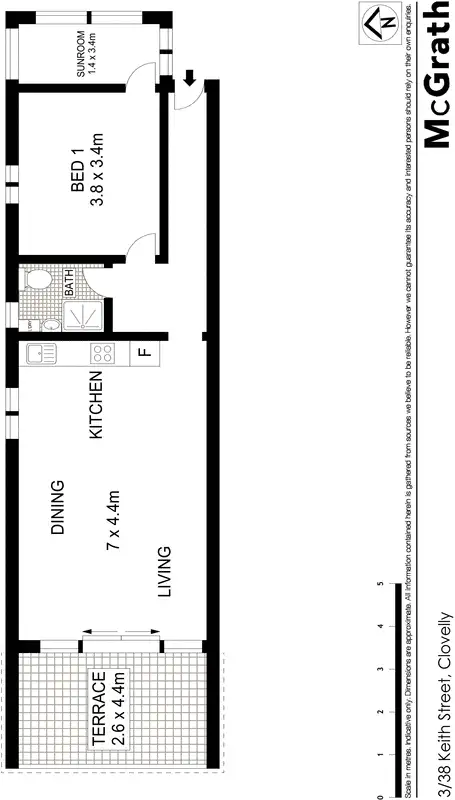 Floorplan of Homely apartment listing, 3/38 Keith Street, Clovelly NSW 2031