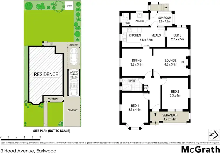 Floorplan of Homely house listing, 3 Hood Avenue, Earlwood NSW 2206