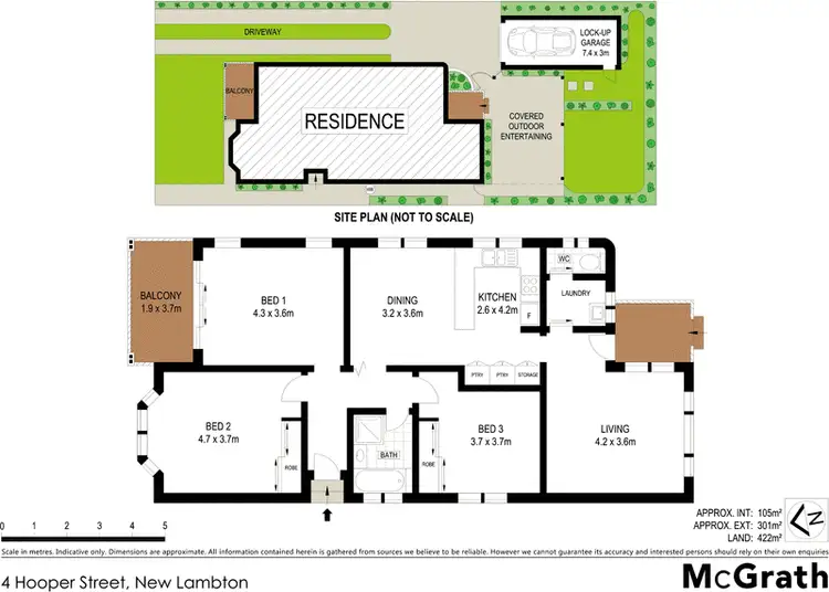 Floorplan of Homely house listing, 4 Hooper Street, New Lambton NSW 2305