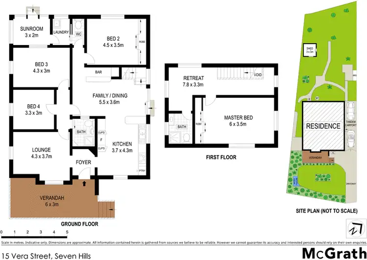 Floorplan of Homely house listing, 15 Vera Street, Seven Hills NSW 2147