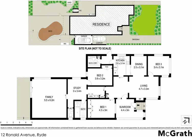 Floorplan of Homely house listing, 12 Ronald Avenue, Ryde NSW 2112