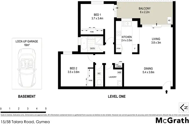 Floorplan of Homely apartment listing, 15/58 Talara Road, Gymea NSW 2227