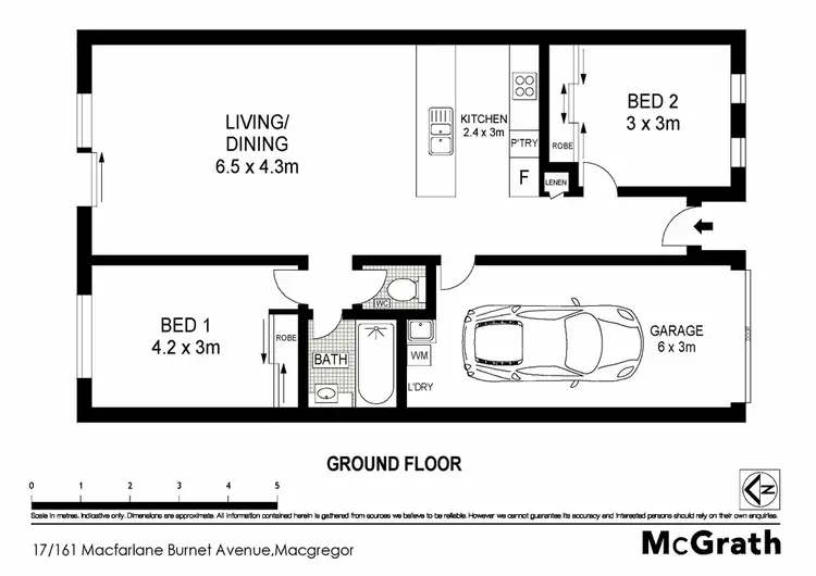 Floorplan of Homely townhouse listing, 17 Blk 15, Sec 161 Macfarlane Burnet Avenue, Macgregor ACT 2615