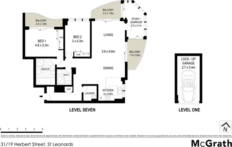 Floorplan of Homely apartment listing, 31/19 Herbert Street, St Leonards NSW 2065
