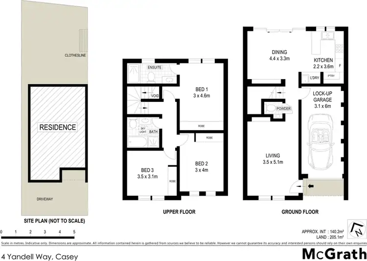 Floorplan of Homely house listing, 4 Yandell Way, Casey ACT 2913